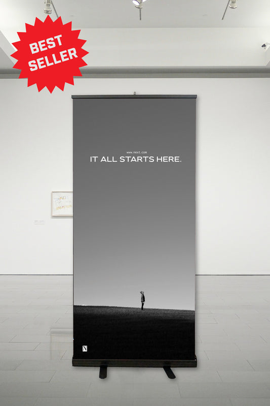 Inspirational Roll Up Banner Black Base