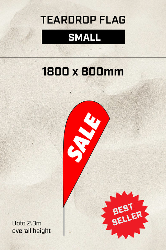 Ready-made Small Teardrop SALE Flag