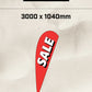 Ready-made Large Teardrop Sale Flag