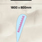 Ready-made Large Teardrop Childcare Flag