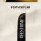 Ready-made Large Feather Premium Open Home Flag