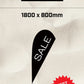 Ready-made Small Teardrop Black SALE Flag