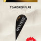 Ready-made Small Teardrop Open Home Flag