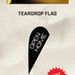 Ready-made Small Teardrop Open Home Flag