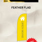 Ready-made Small Feather Bold Open Home Flag