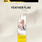 Ready-made Large Feather Real Estate Business Flag