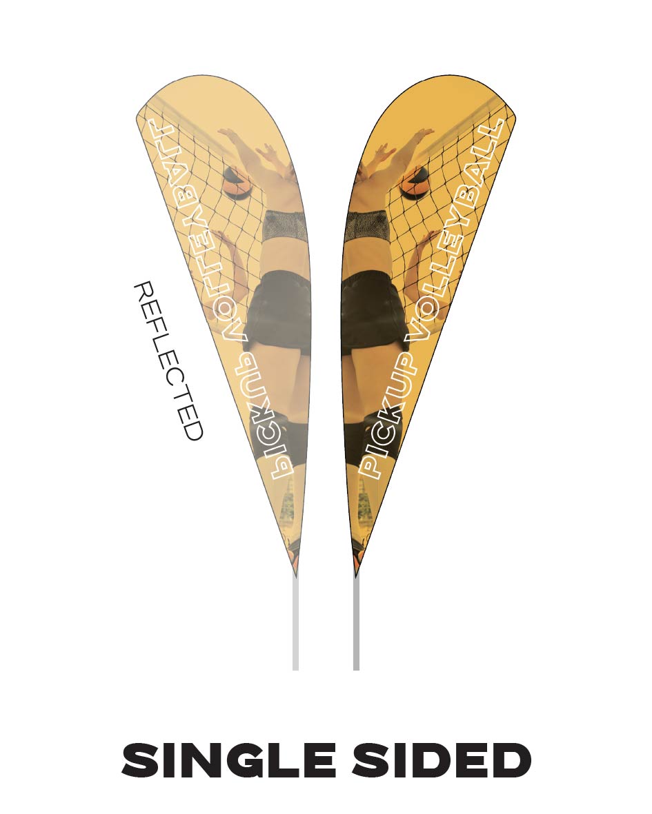 Large Barber Teardrop Flag