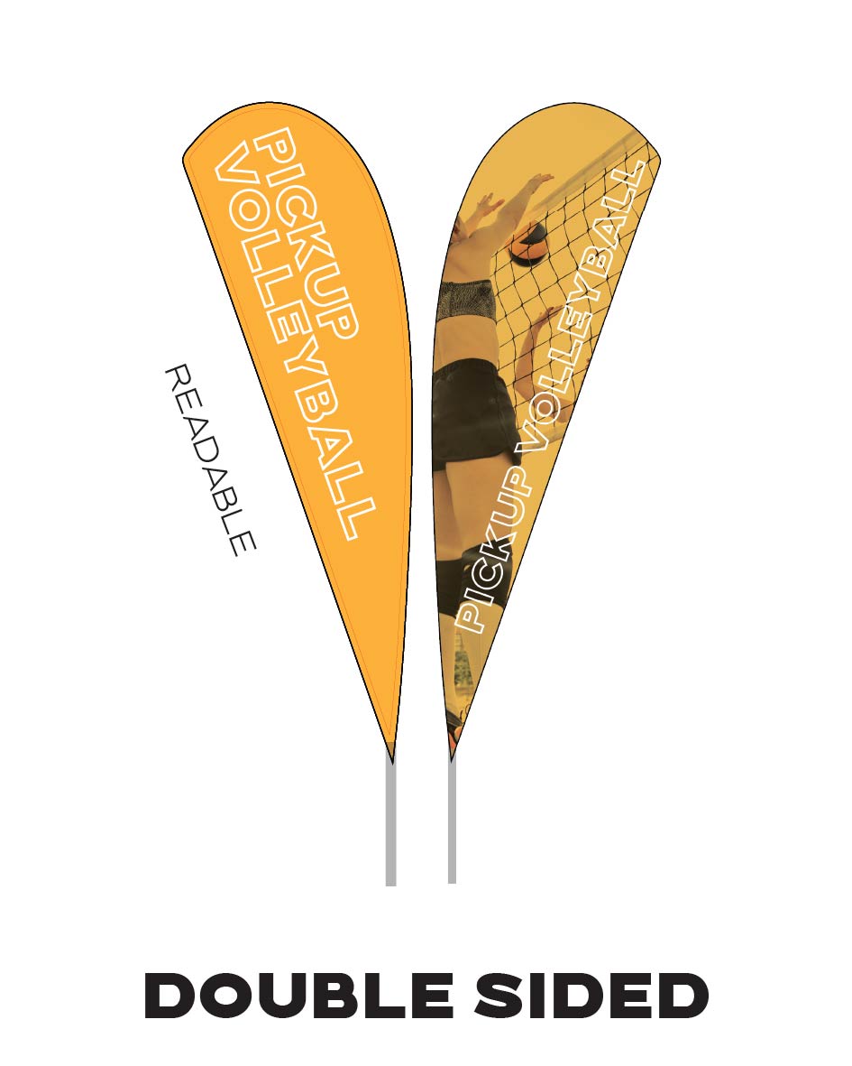 Large Barber Teardrop Flag