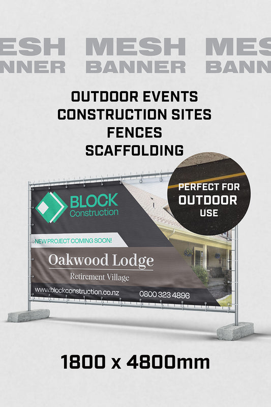 Standard Mesh Banner - 1800 x 4800mm