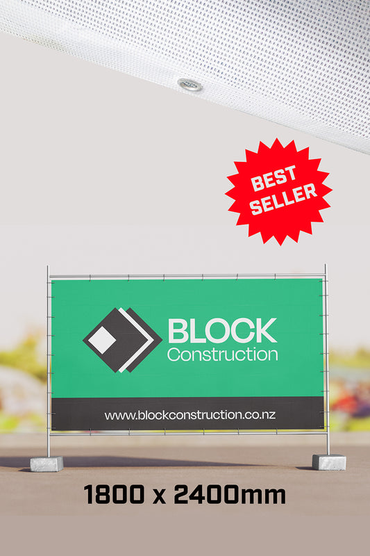 Construction Company Mesh Banner - 2400 x 1800mm