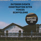 Outdoor Construction Site Mesh Banner - 10000 x 1800mm