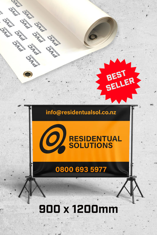 Residential Building Company PVC Banner - 1200 x 900mm