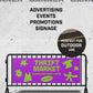 Vintage Market PVC Banner - 2400 x 900mm