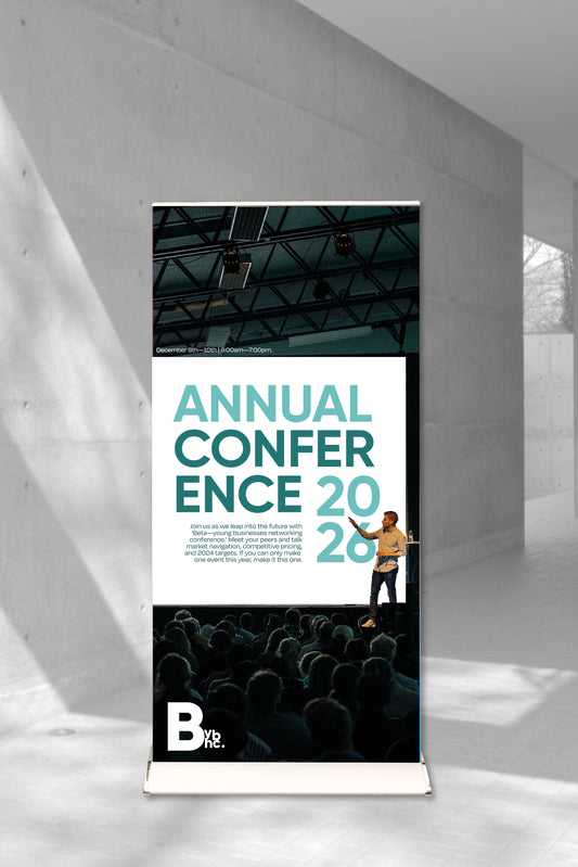 Prestige Annual Conference Pull-Up Banner Silver Frame