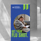 Prestige Flu Shot Pull-Up Banner Silver Frame