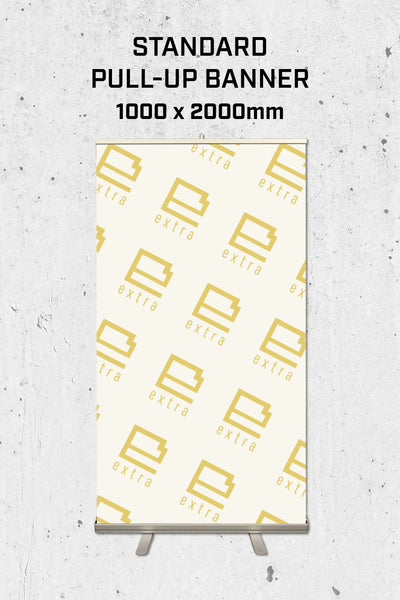 Standard Pull-up Banner | Brand Logo Advertising | Pull-Up Banner | 1000 x 2000mm