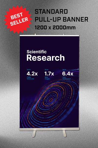 Standard Scientific Conference Pull-up Banner 1200 x 2000mm