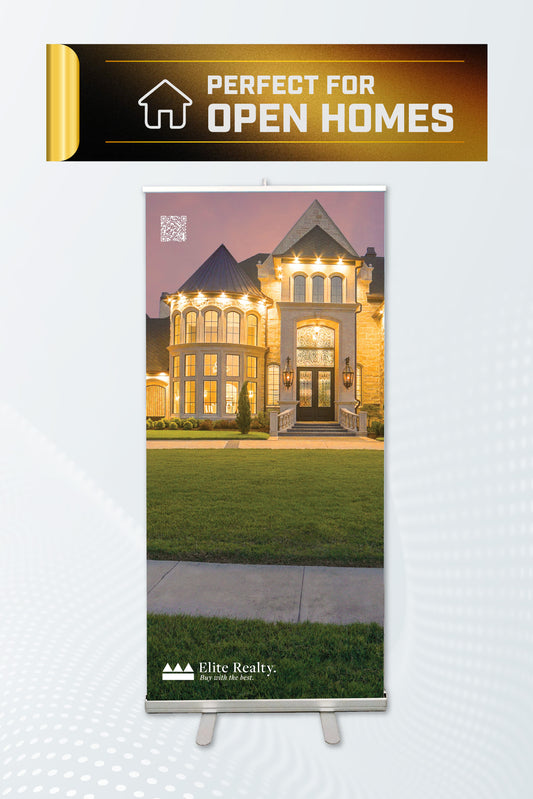 Open Homes Pull-up Banner 850 x 2000mm