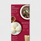Restaurant Menu Pull-up Banner 850 x 2000mm (Copy)