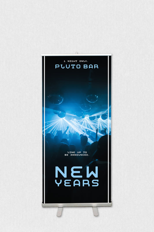 New Years Event  Pull-up Banner 850 x 2000mm
