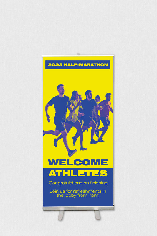 Half Marathon Pull-up Banner 850 x 2000mm