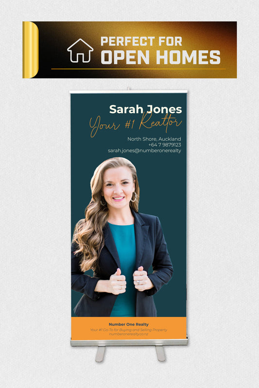 Real Estate Agent Pull-up Banner 850 x 2000mm