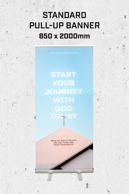 Pull-up Banner | Church Banner 850 x 2000mm