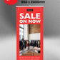 Clothing Sale Pull-up Banner 850 x 2000mm