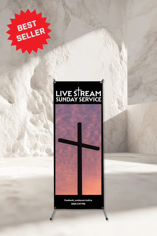 Sunday Service X Banner Stands