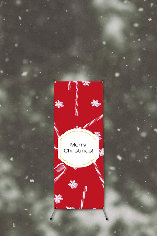 Merry Christmas X Banner Stands