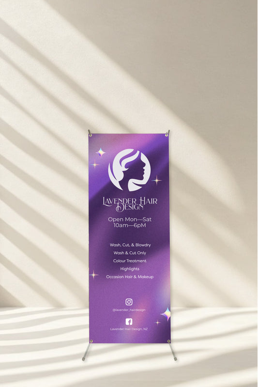 Hair Design X Banner Stands