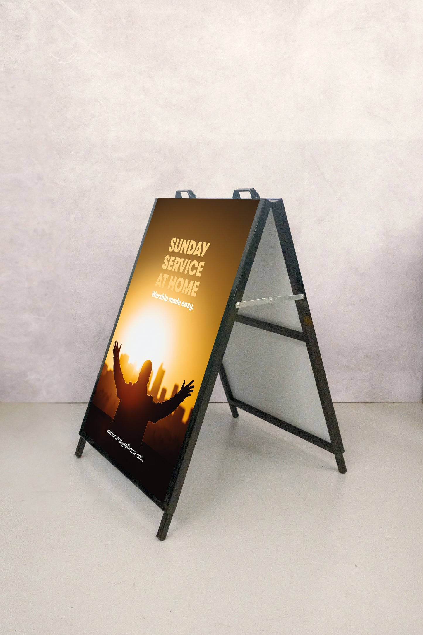 A-Frame Sunday Service Sandwich Board