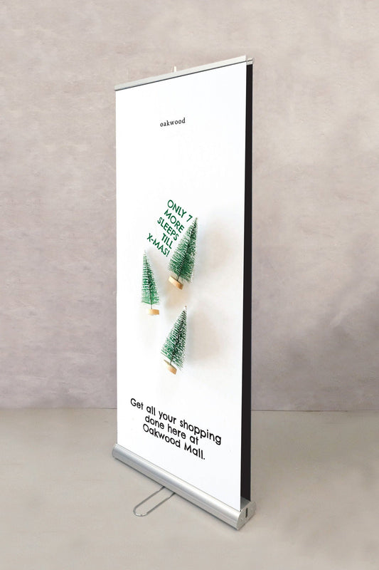 Luxury Christmas Product Pull Up Double Sided Banner