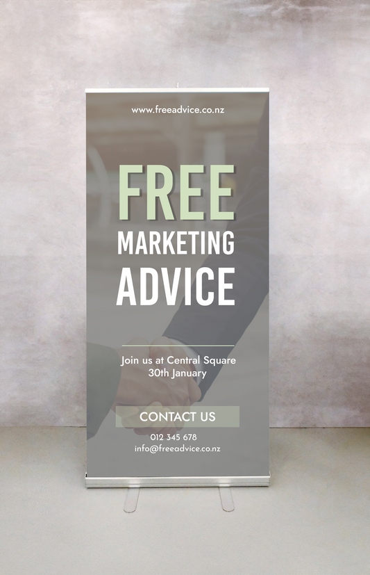 Marketing Pull Up Banners - 1200 x 2020 mm