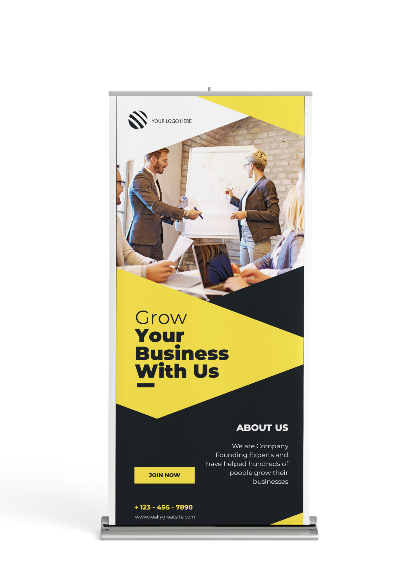 Prestige Pull Up Banner Silver Frame