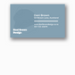 Business Card Single Sided - Design
