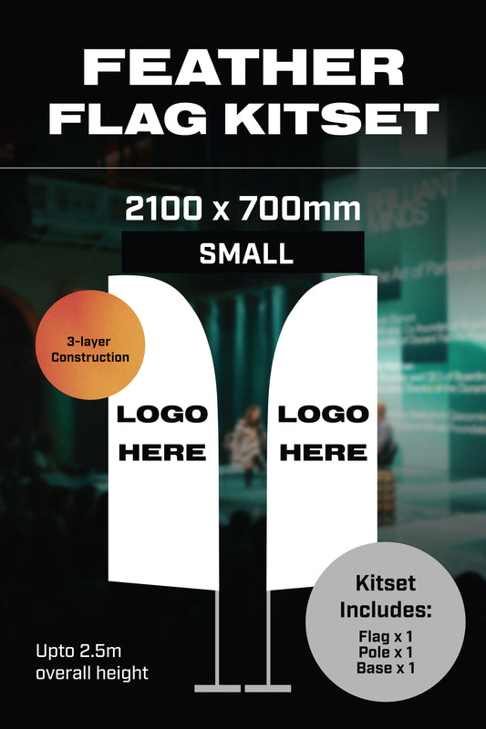 Small Feather Flag Kit Set