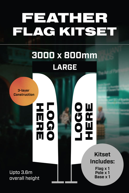 Large Feather Flag Kit Set