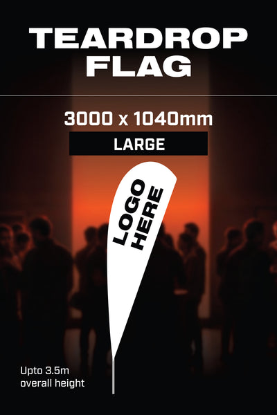 Large Teardrop Flag