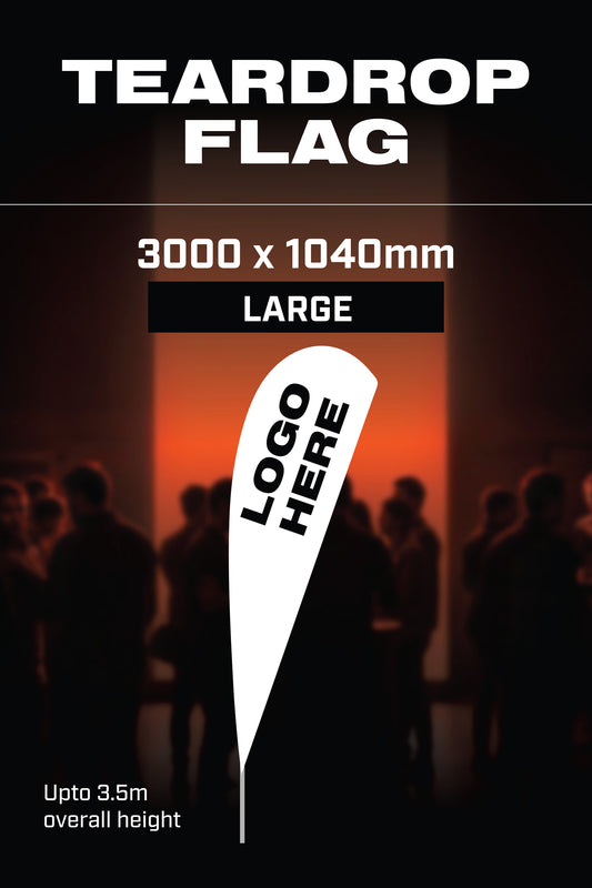 Large Teardrop Flag