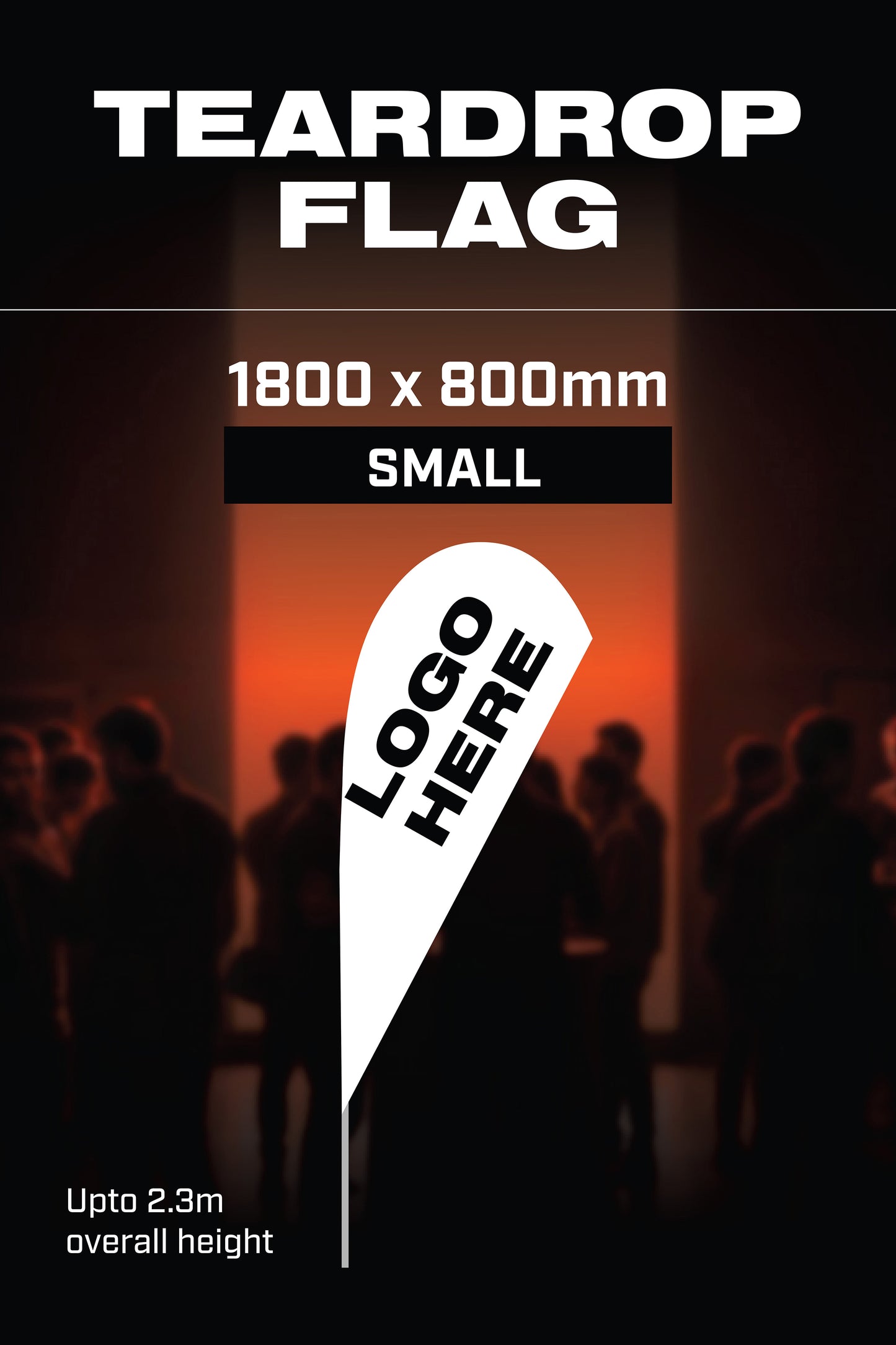 Small Teardrop Flag