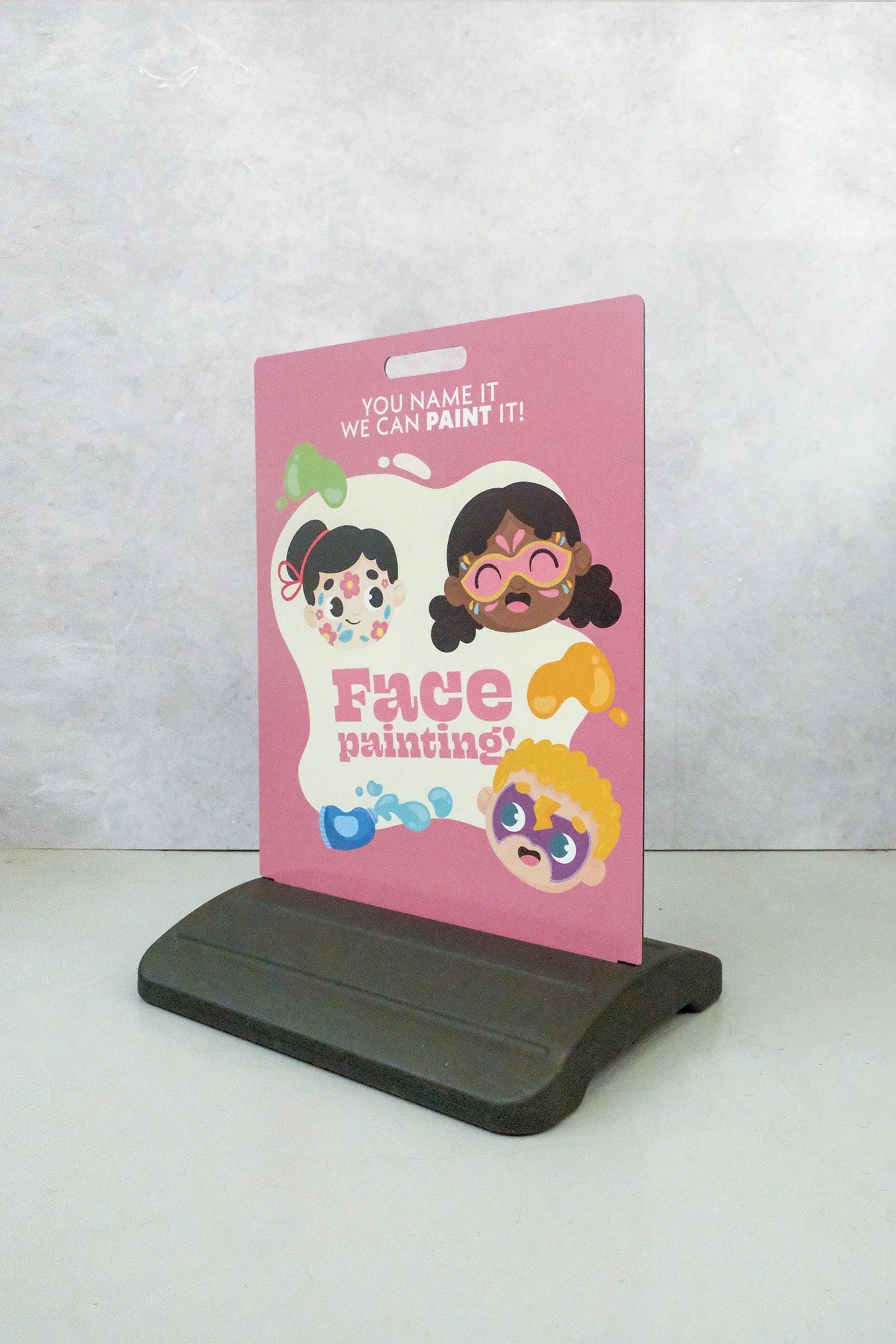 Standard Face Painting Footpath Sign