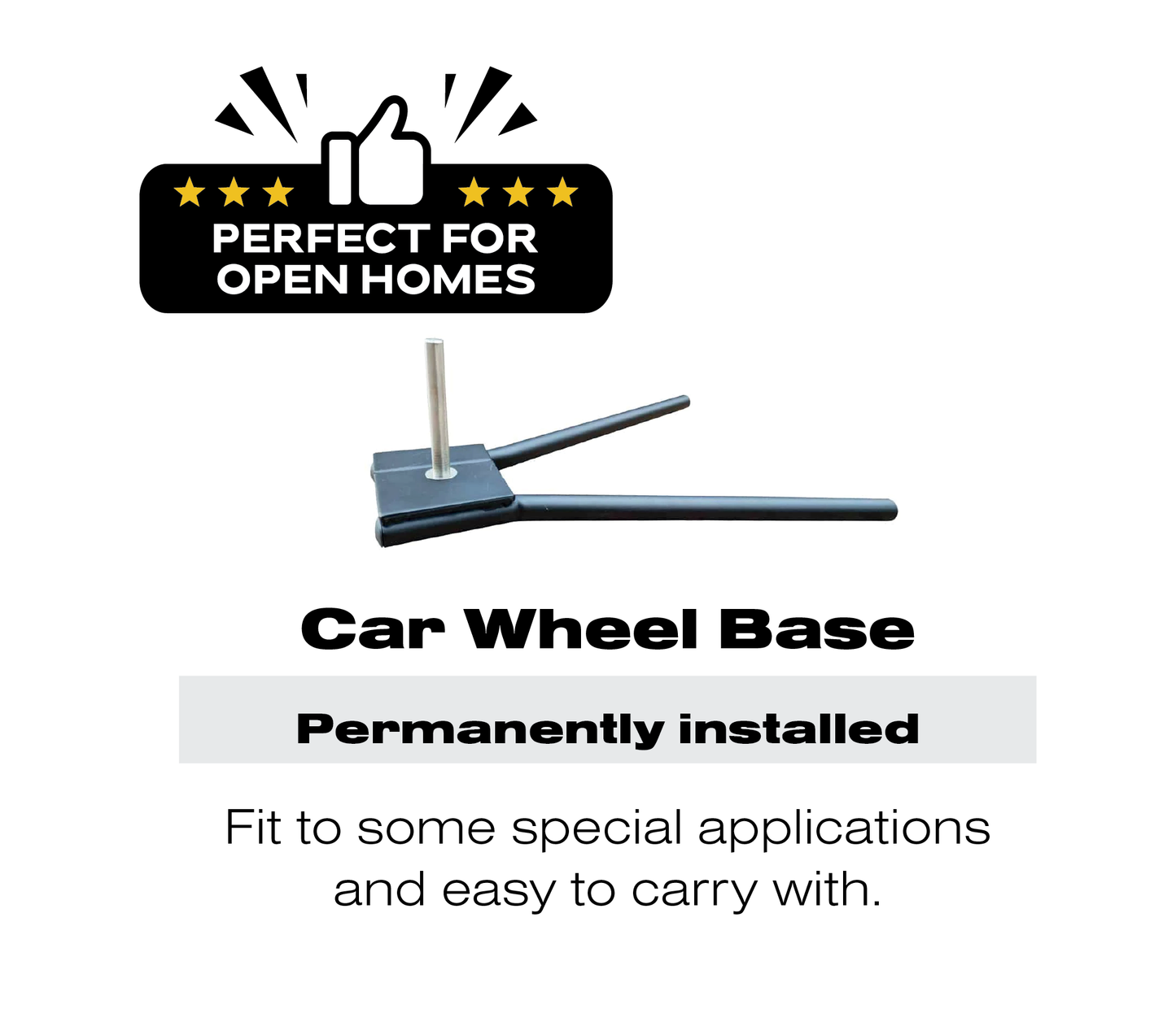 Car Wheel Flag Base